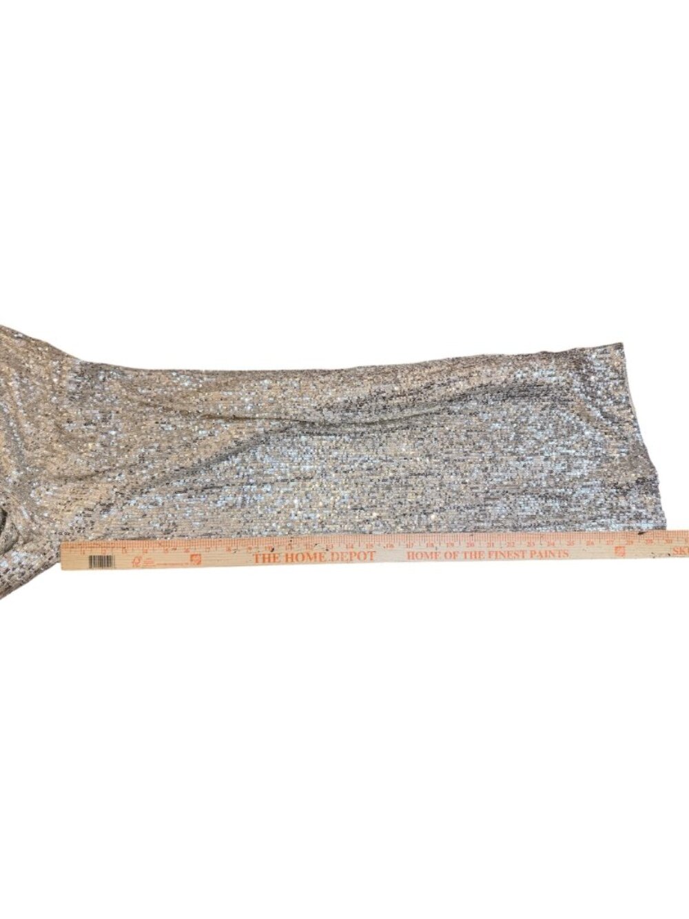 Champagne Sequin Embellished High Waist Wide Leg Swishy Pants Illy - Picture 7 of 10